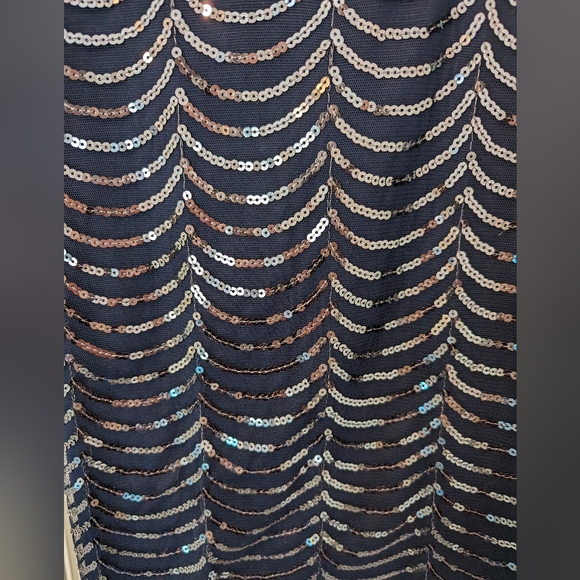 Beautiful Studio Y Navy Blue Sequin Tank Top Size Small - Picture 5 of 9